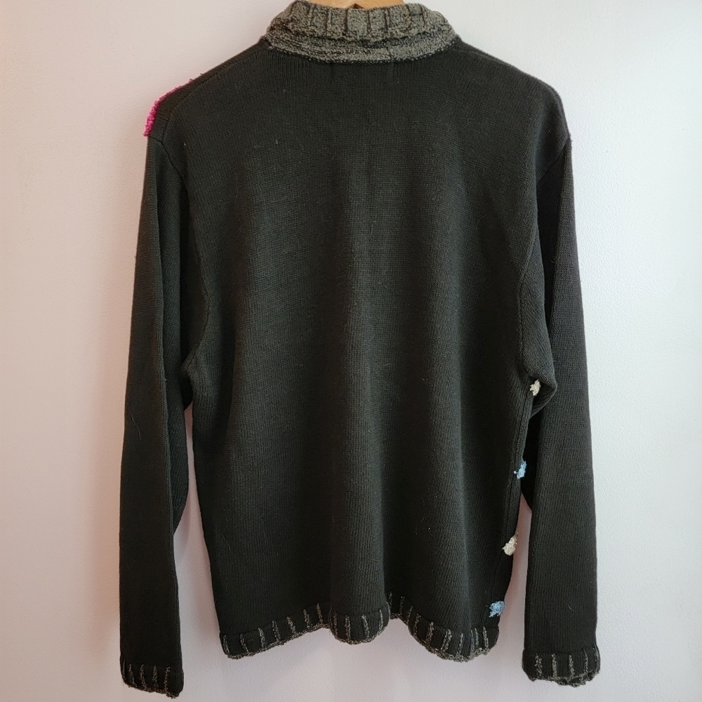 Victoria Harbor Vintage Collared Button Cardigan Size L - Picture 2 of 3